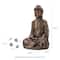 Glitzhome® 29.5" Oversized MGO Meditating Buddha Statue